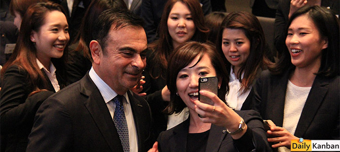 Ghosn and diversity - Picture courtesy Bertel Schmitt