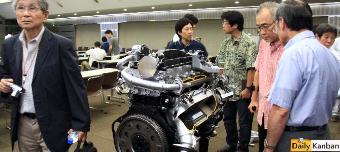 Toyota  diesel engine reveal - Picture courtesy Bertel Schmitt